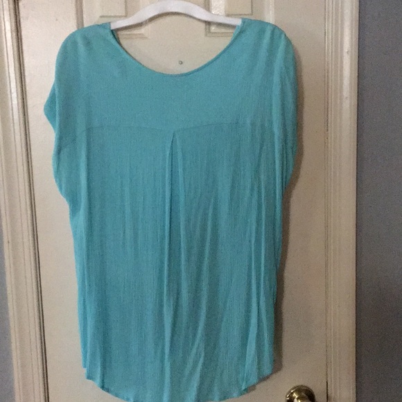 Turquoise twist blouse - Picture 2 of 2